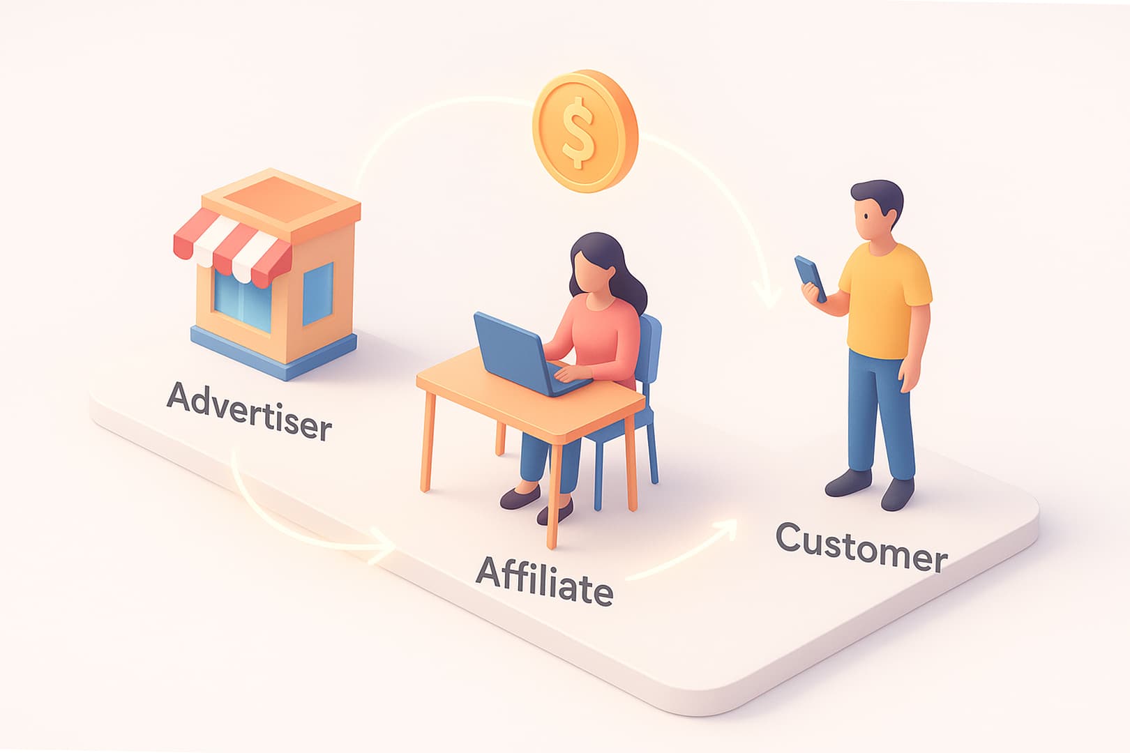 Ảnh: mô hình bán hàng affiliate